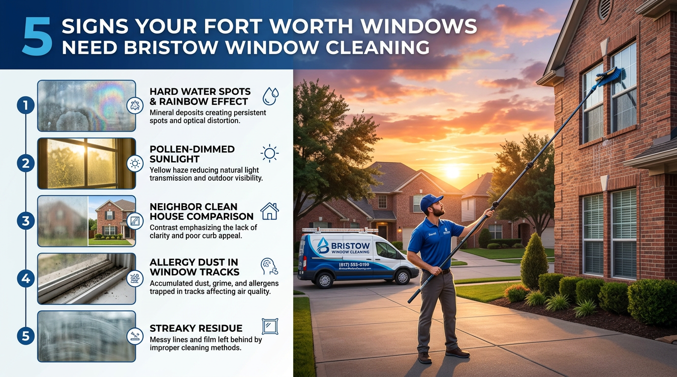 Top 5 Signs Your Fort Worth Windows Need Professional Cleaning Now