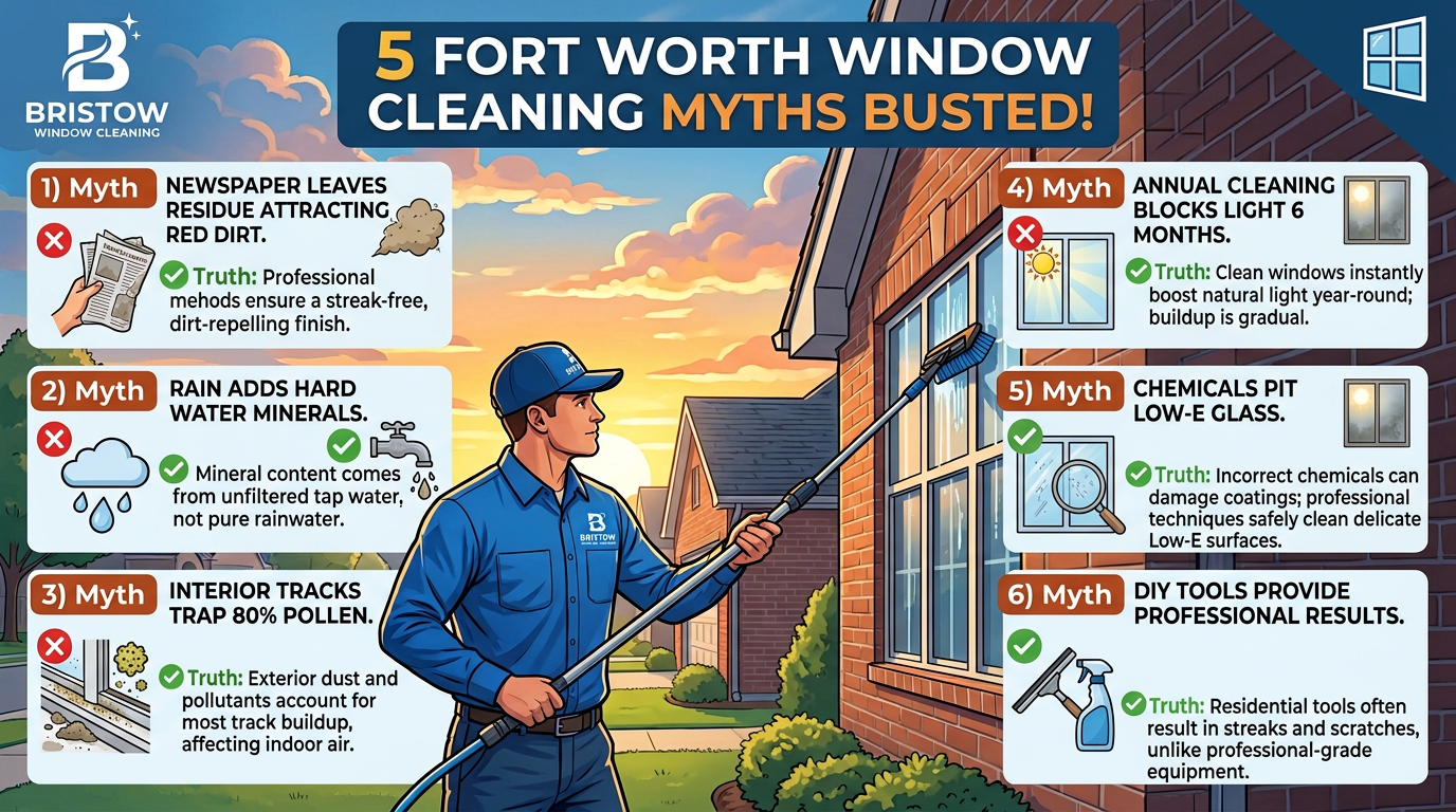 Fort Worth Window Cleaning Myths Busted
