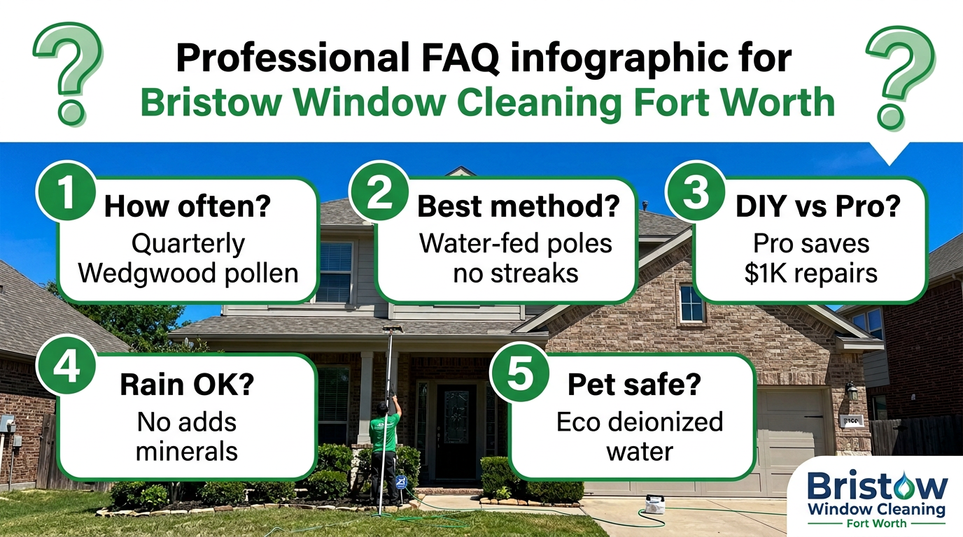 Fort Worth Window Cleaning FAQs: Homeowner Answers